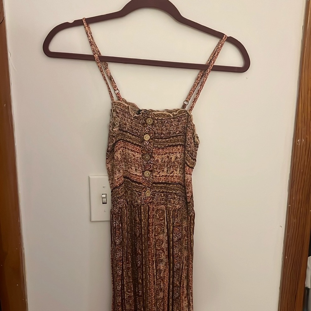 Multi-Patterned Midi Dress